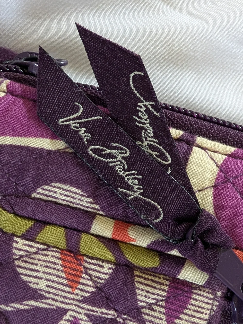 Vera Bradley Plum Crazy Quilted Wallet